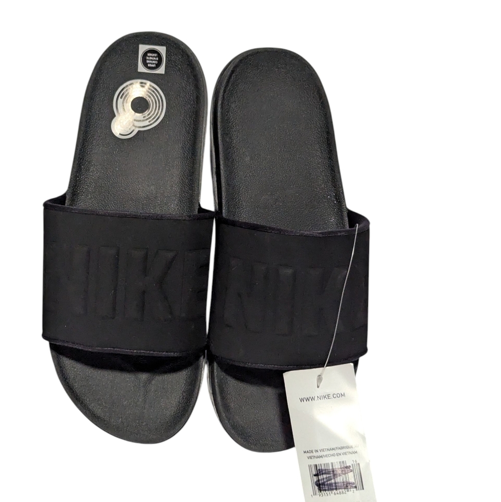 New' Nike Women's Nike Offcourt Slide Matte Black Size 10.